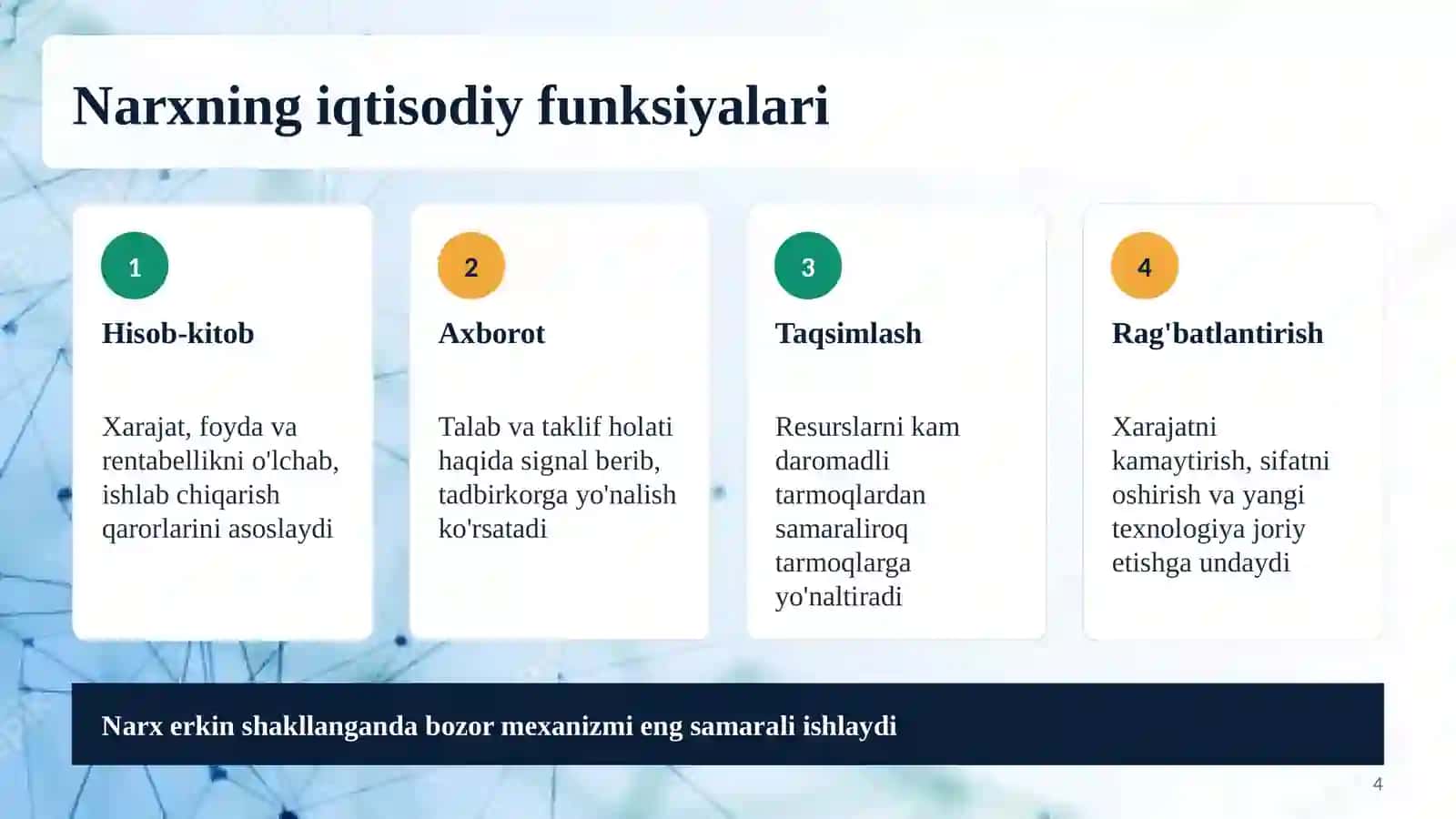 Bozor iqtisodiyotida davlatning narx siyosati va inflyatsiyaga qarshi siyosat 4