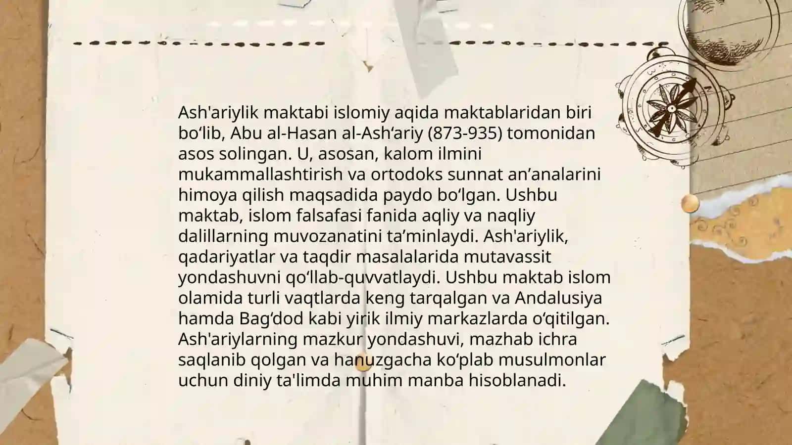 Moturudiylik va Ashʼariylik maktablari 4