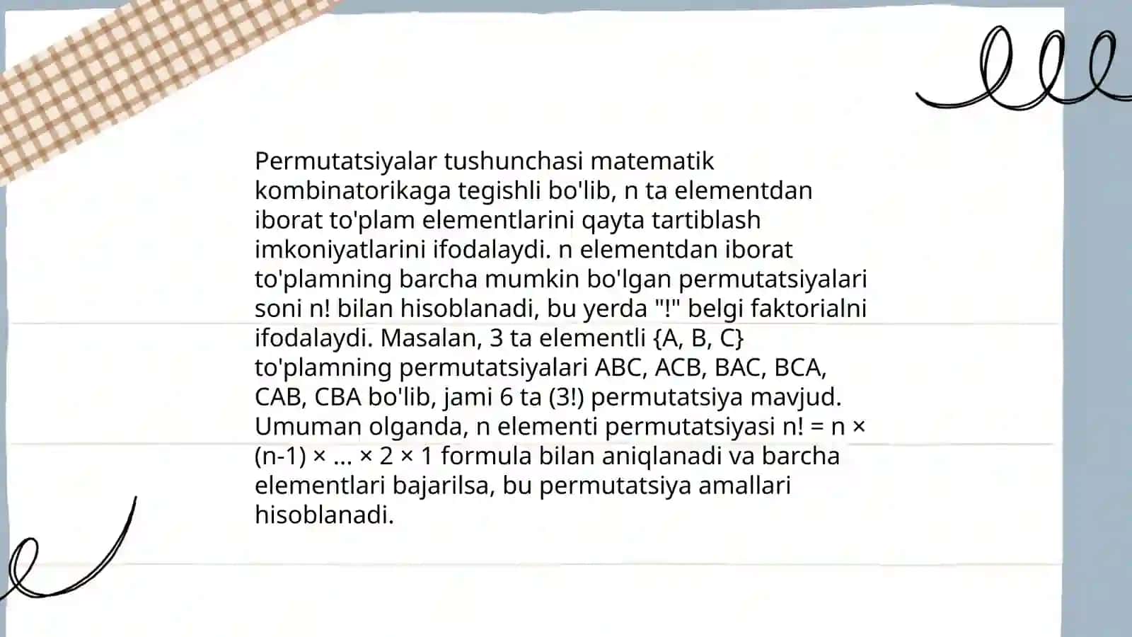Kombinatorika elementlari 4