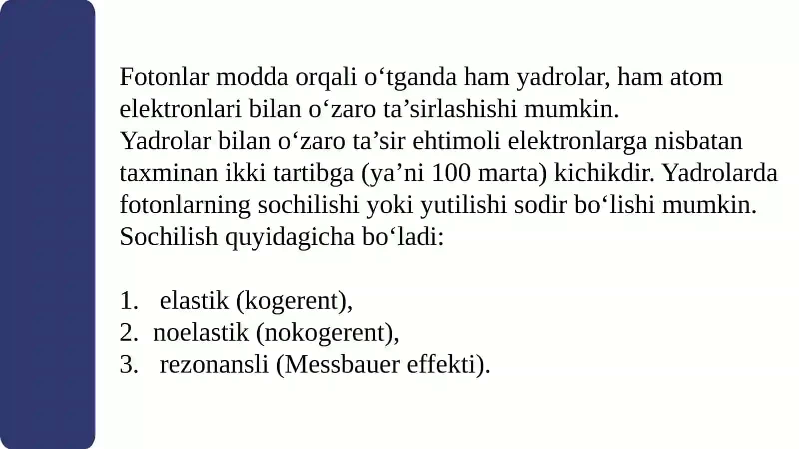 Gamma nurlarning modda bilan o‘zaro ta’siri 4