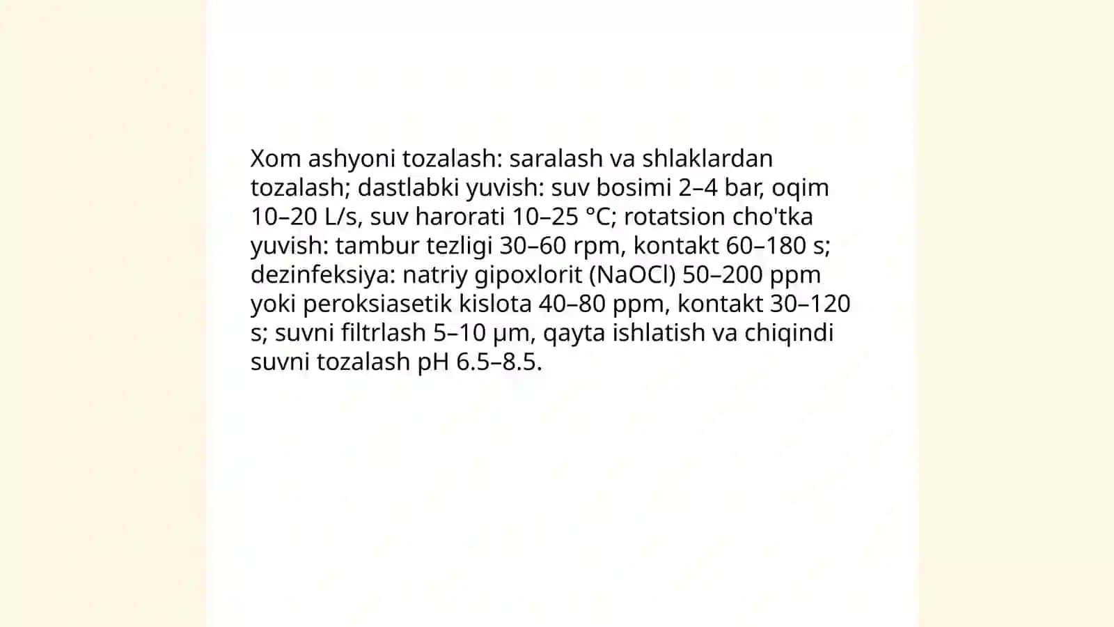 Sabzi va xòraki lavlagini qayta ishlab sharbat olish texnalogiyasi 4
