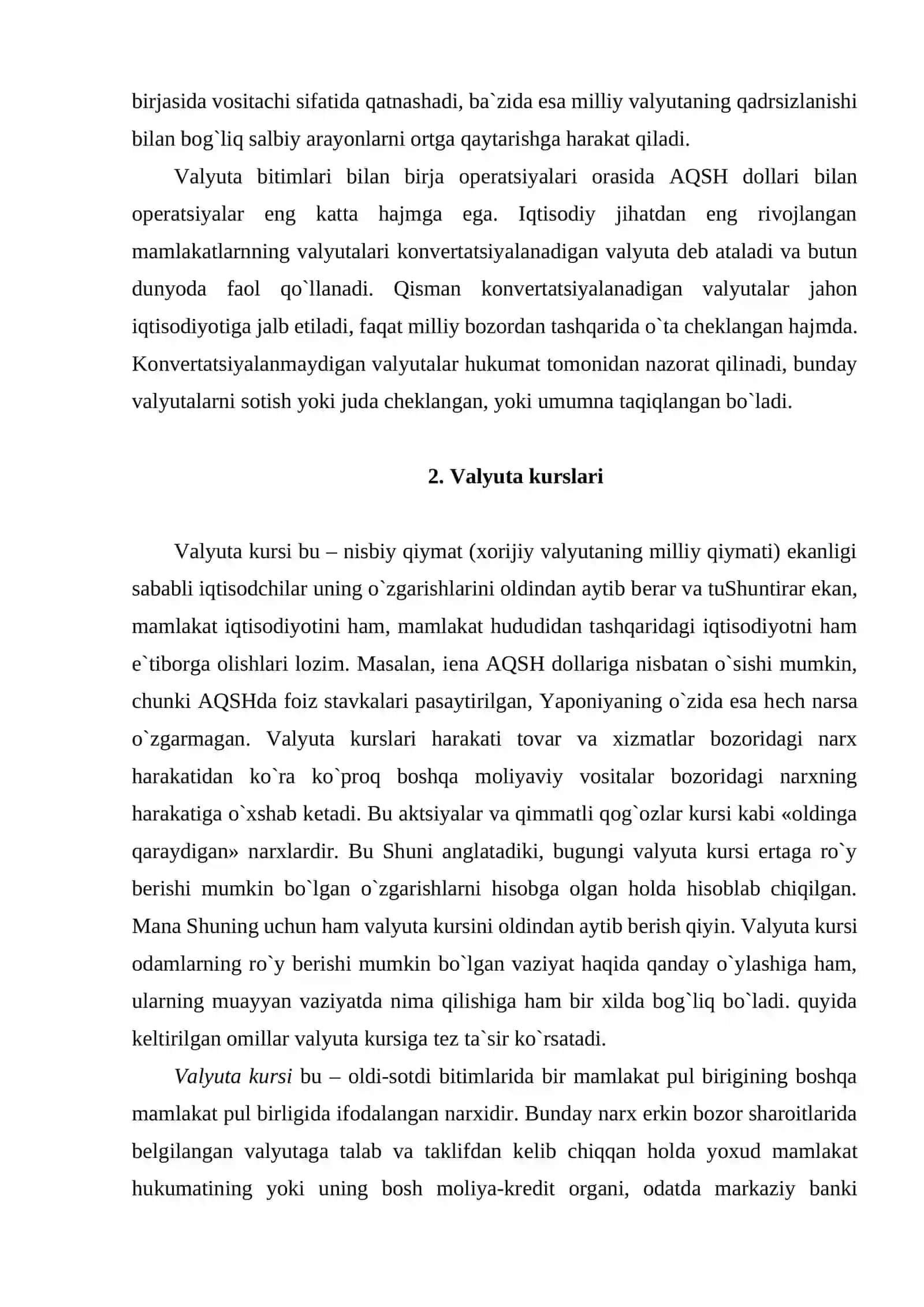 Valyuta birjalari tushunchasi 4