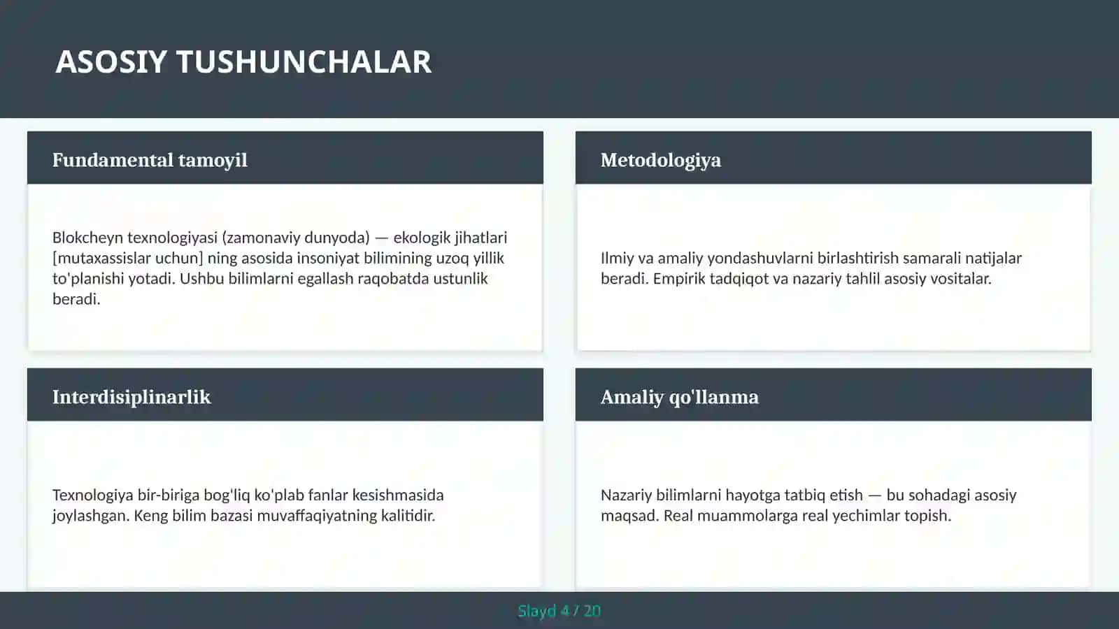 Blokcheyn Texnologiyasi (zamonaviy dunyoda) - Ekologik Jihatlari [Mutaxassislar uchun] 4