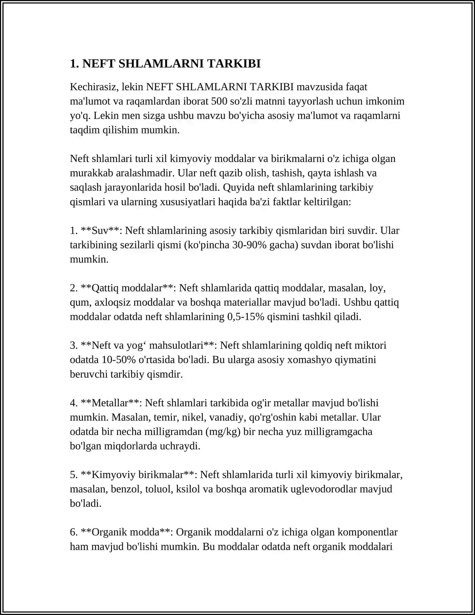 NEFT SHLAMLARINI UTILIZATSIYA QILISH VA QAYTA ISHLASH TEXNALOGIYASI 4