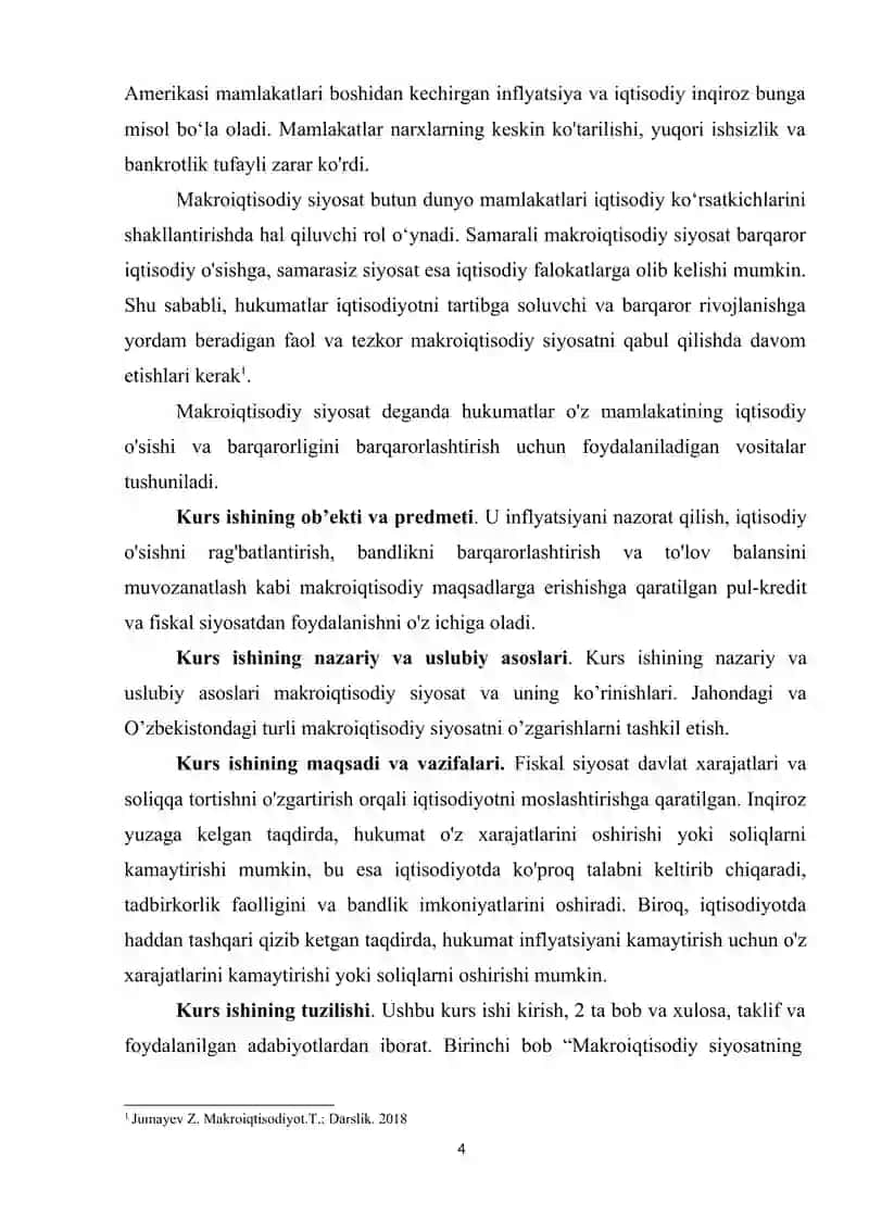 MAKROIQTISODIY SIYOSAT TUSHUNCHASI VA KO'RINISHLARI 4