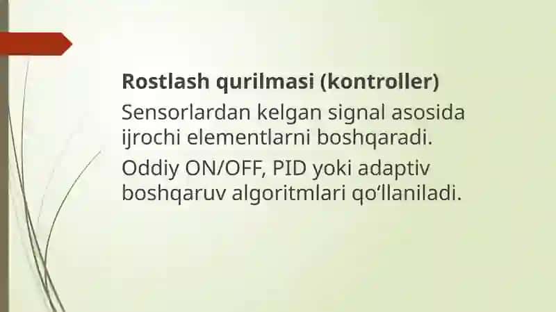 Inkubatorlarda harorat rejimini avtomatik rostlash. 4