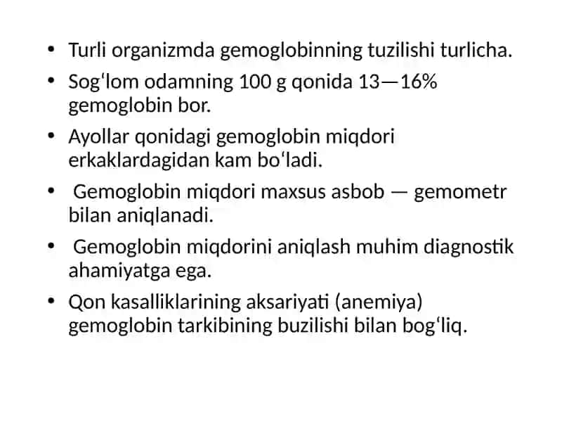 Glikozillangan gemoglobin va albuminlar 4
