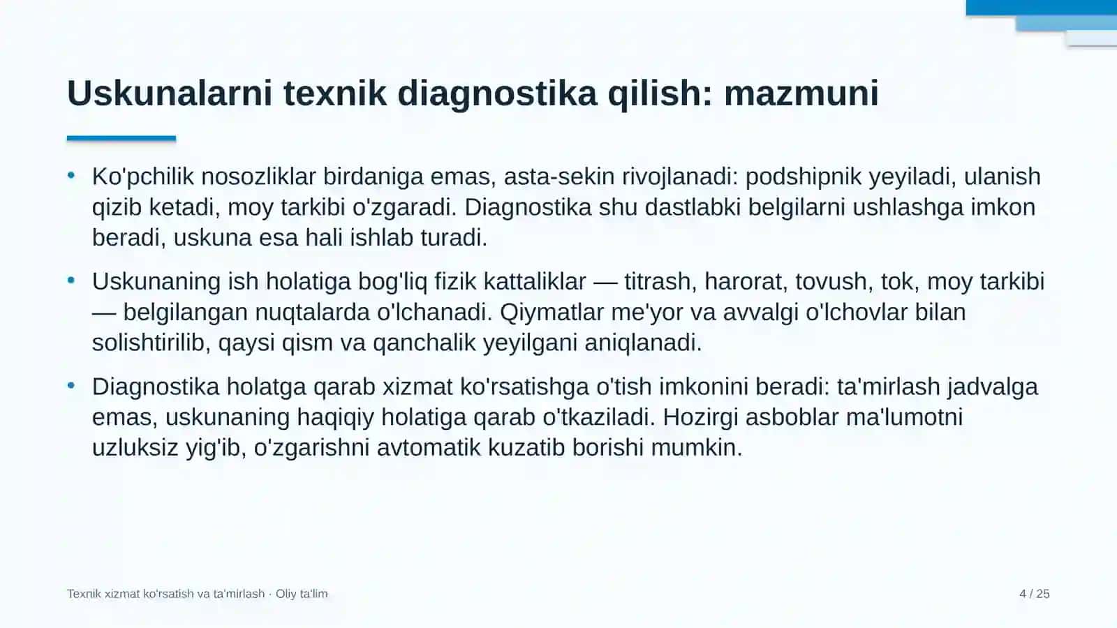 vinochilik korxonalarida uskunalarni texnik diagnostika qilish 5424 4