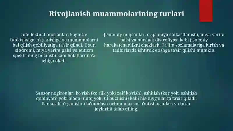 Rivojlanish Muammolari Bo‘Lgan Bolalar Uchun Inklyuziv Ta'Limni Keng Ta‘Limiy Amaliyotga Joriy Etish Algoritmlari 4