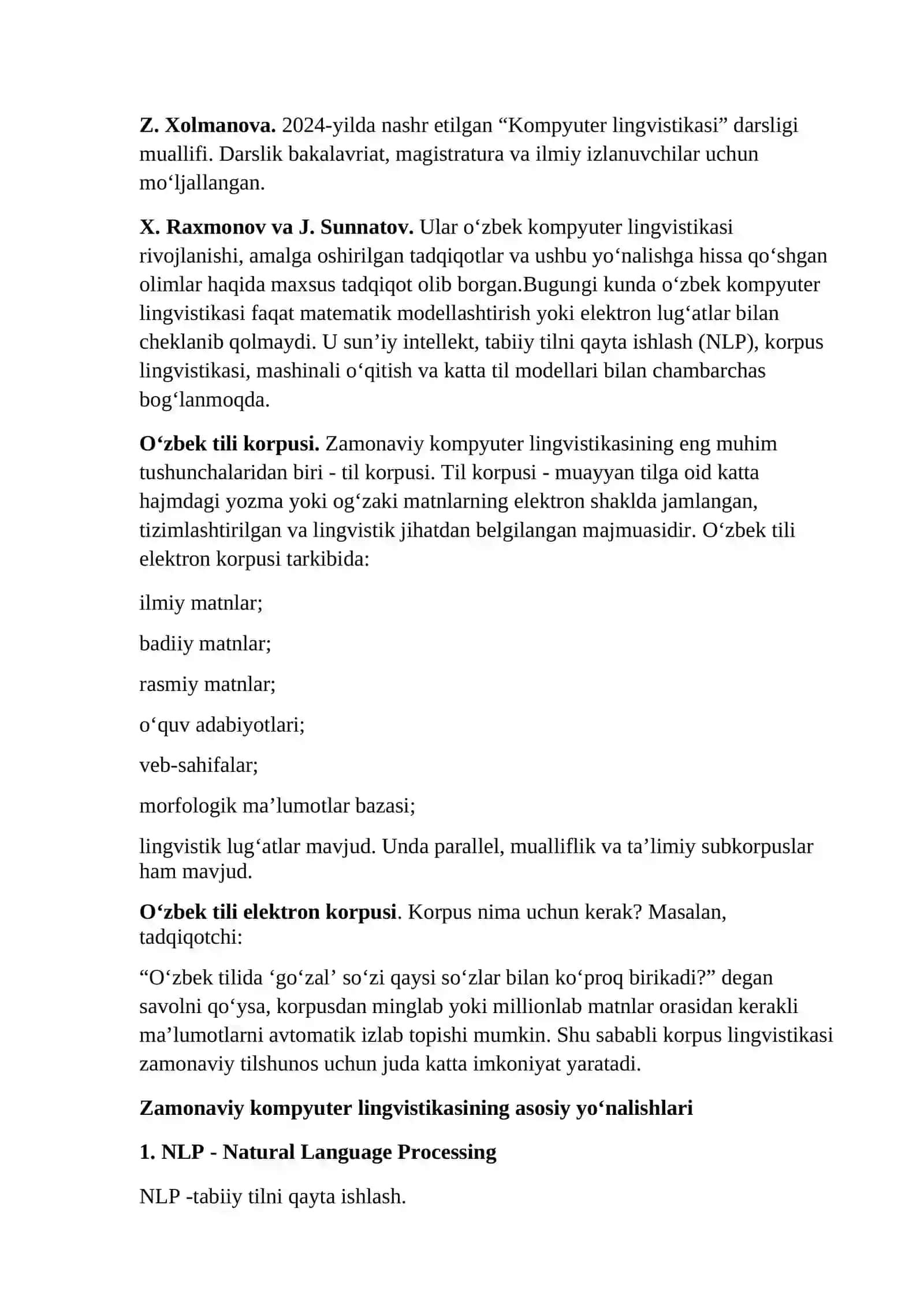 O‘zbek tilshunosligida matematik lingvistika va kompyuter lingvistikasi rivoji 4