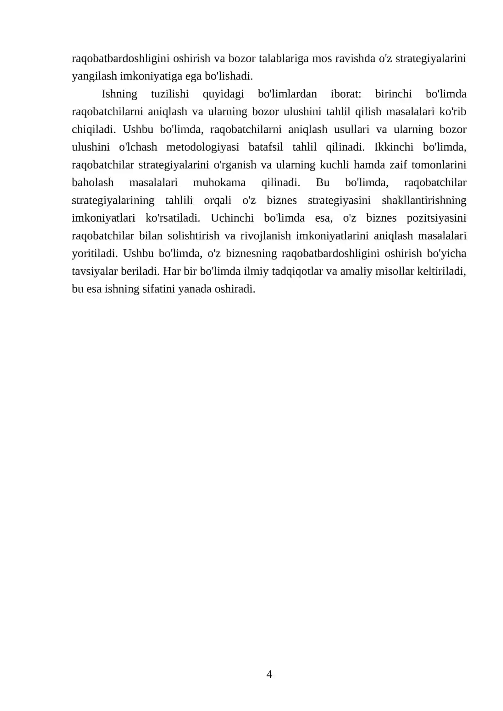 Raqobatchilar tahlili va pozitsiyalash 4