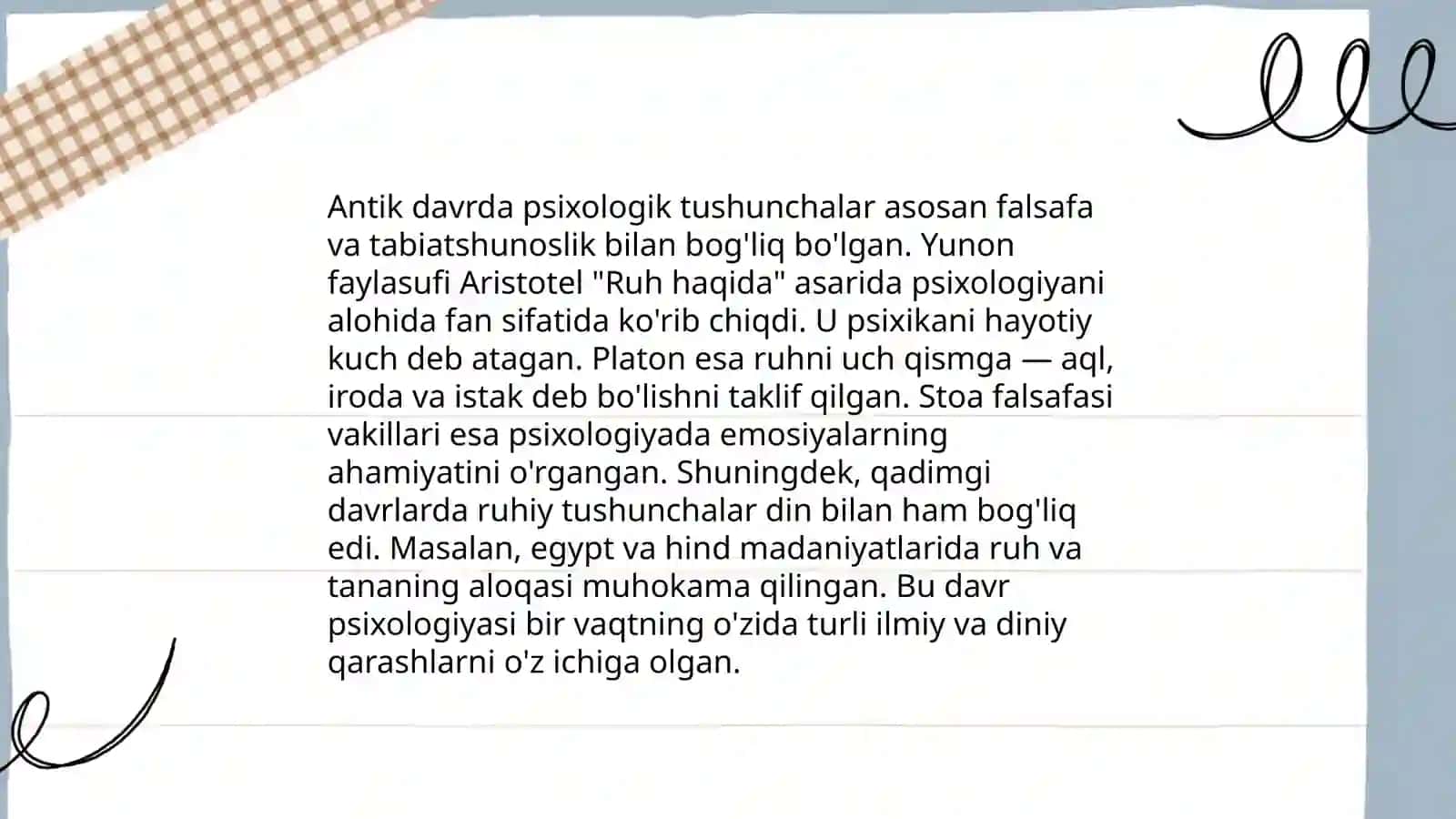 Psixologiya kasbining shakllanish tarixi va bugungi imkoniyatlari 4