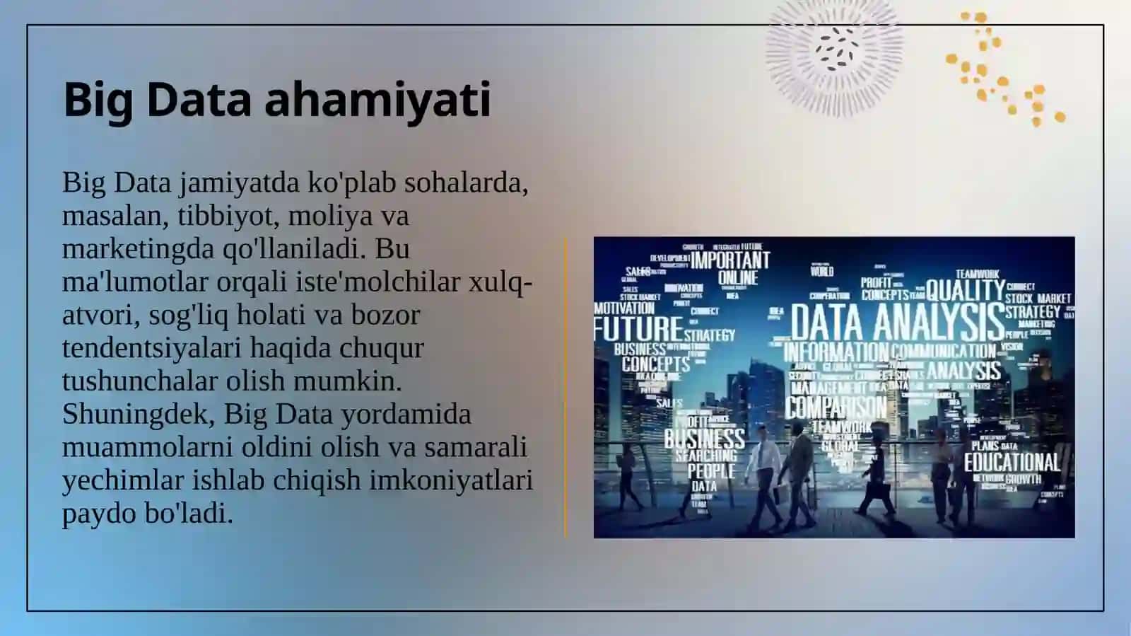 BIG DATA VA SUN'IY INTELLEKT VOSITALARI 4