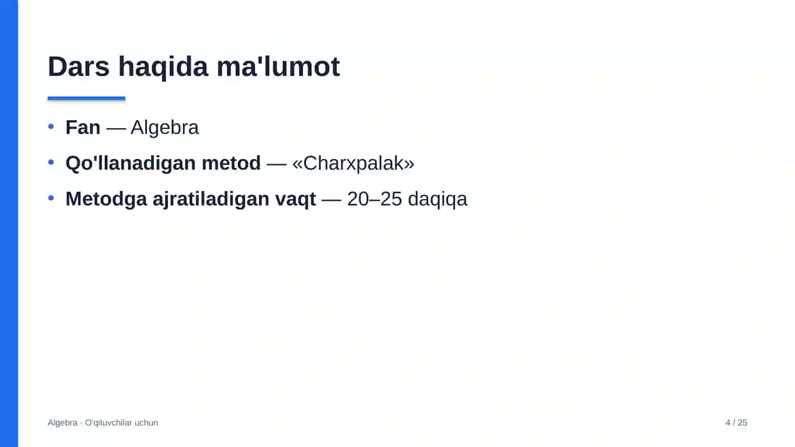 algebra darslarida charxpalak metodidan foydalanish 4445 4