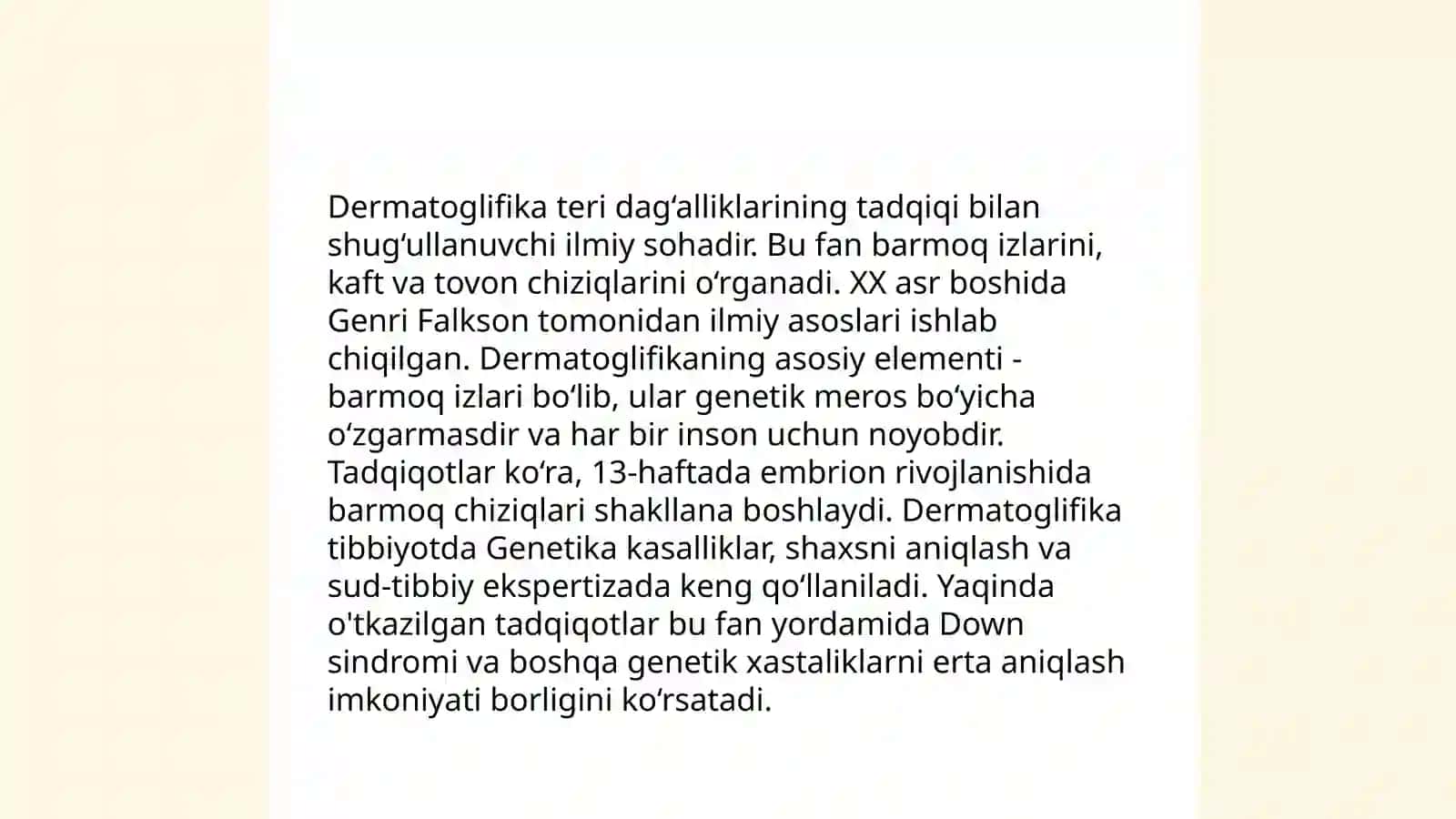 Dermatoglifika usuli 4
