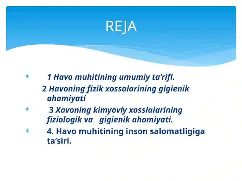Havoning fizik xossalarining gigienik ahamiyati 4