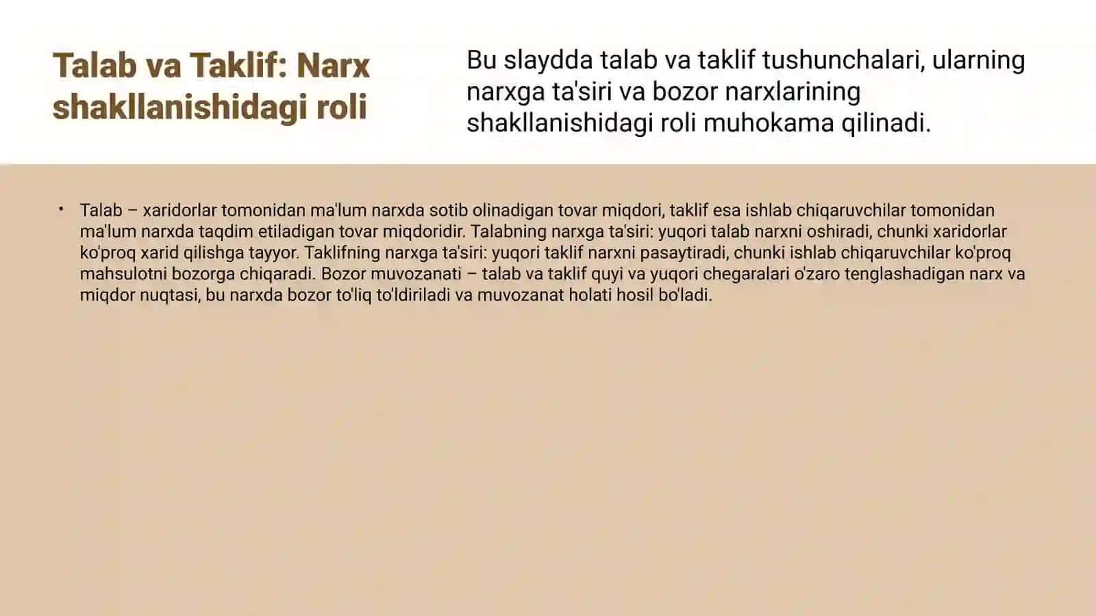 Xalqaro bozorlar narxlarining shakllanishini va o'zgarishi tahlili 4