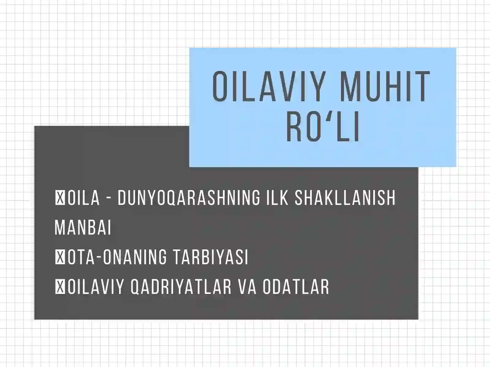 Dunyo qarashni shakllantiruvchi omillar 4
