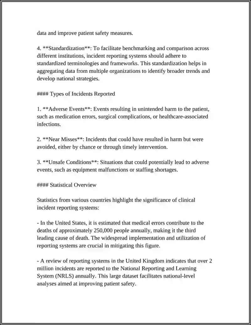 Clinical Incident Reporting Systems 4