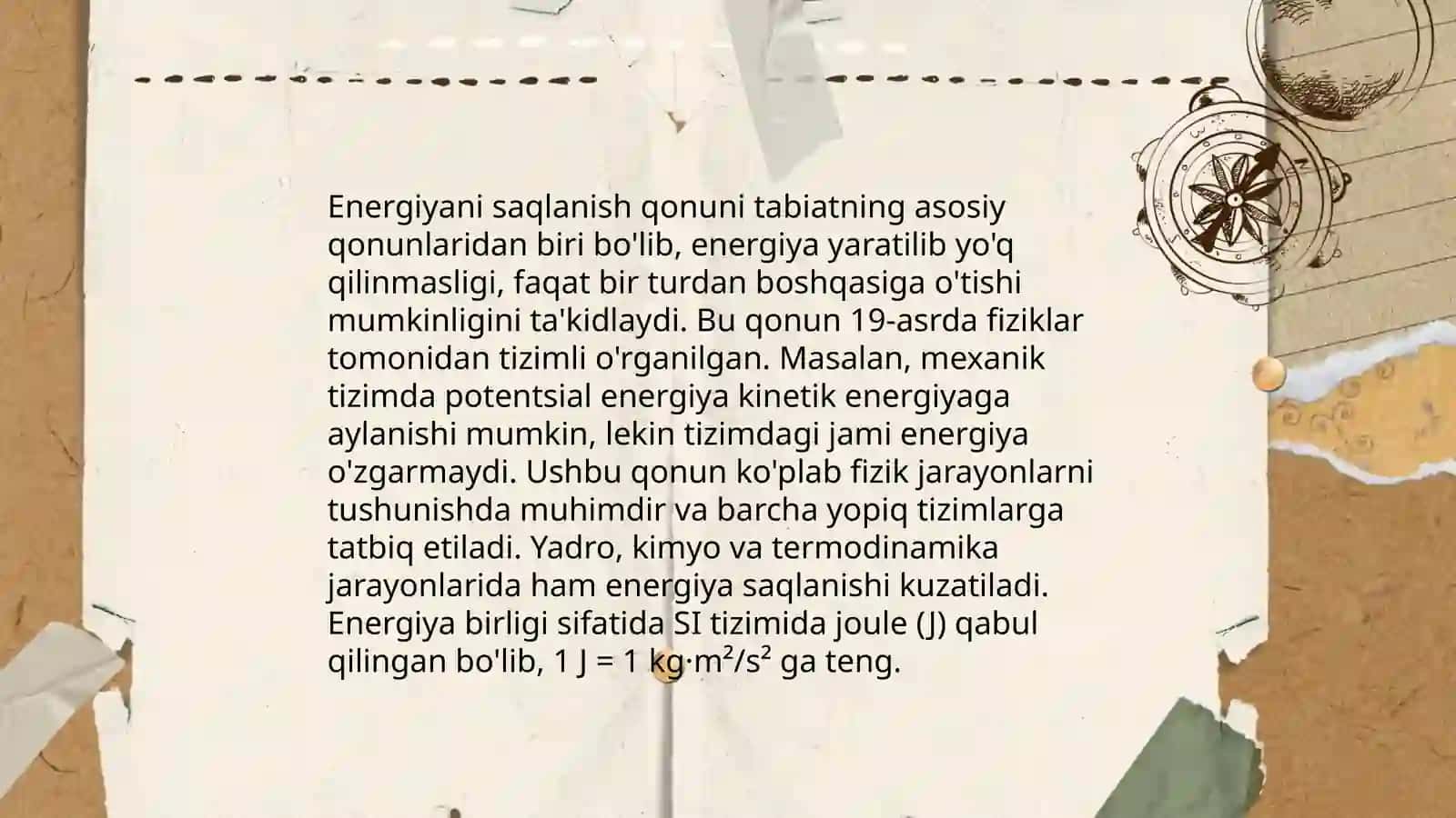 Modda va energiya almashinuvi 4