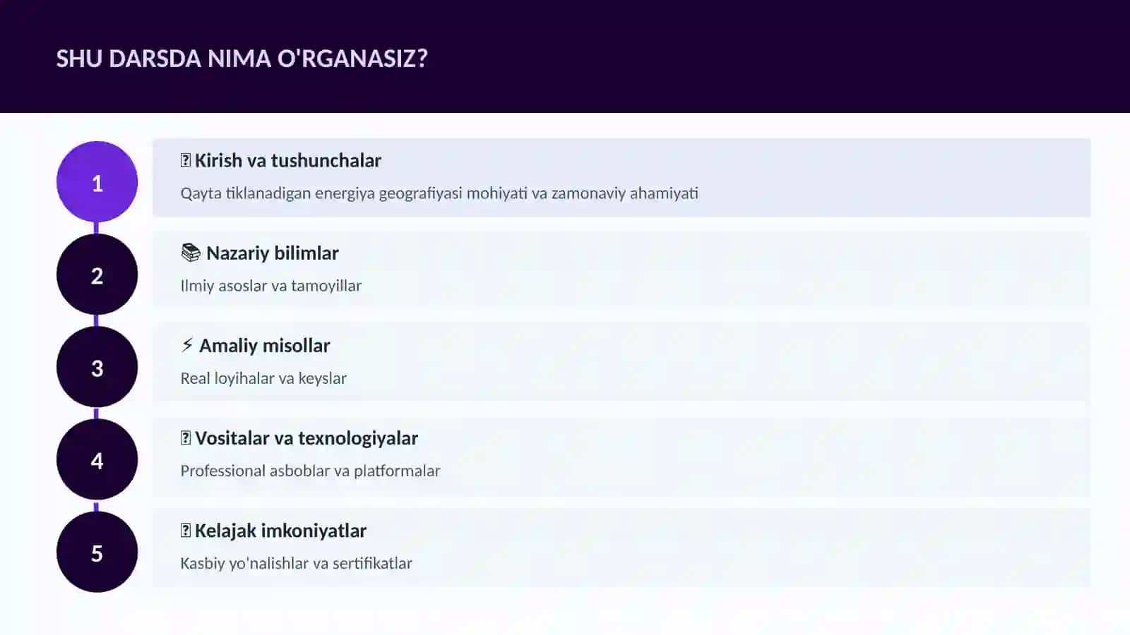 Qayta tiklanadigan energiya geografiyasi 4