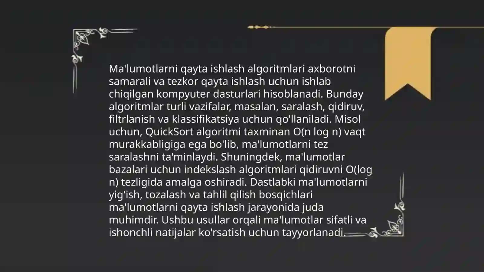 Intelektni o'rganuvchi metodlar 4