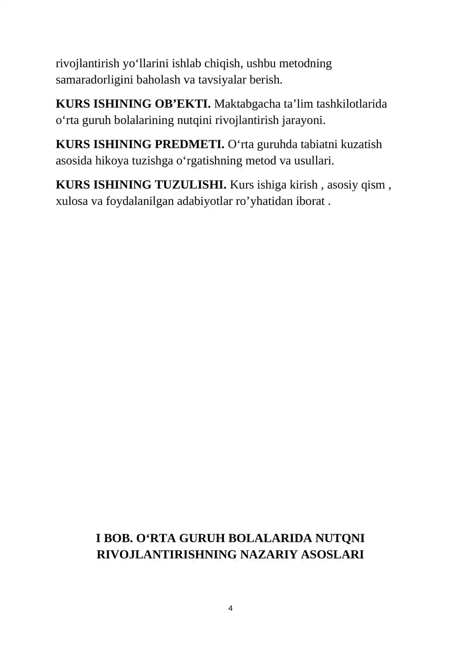O'rta guruhda tabiatni kuzatish natijasida hikoya tuzishga o'rgatish 4