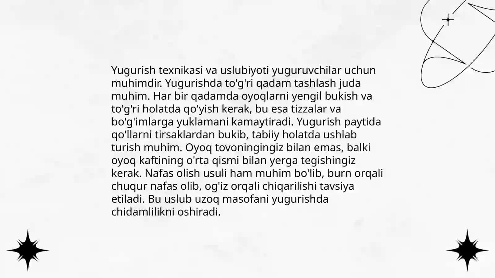 Yengil atletika turlarini o'rgatish metodikasi 4