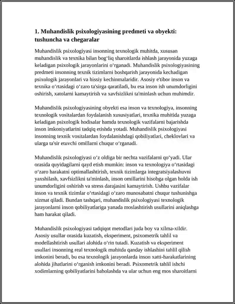 MUHANDISLIK PSIXOLIGIYASI 4