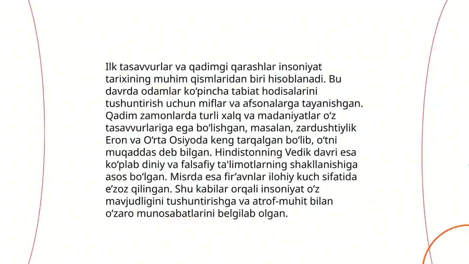 Ma'naviy tarbiya to‘g‘risidagi ilk tasavvurlar, qarashlar va ta’limotlar 4