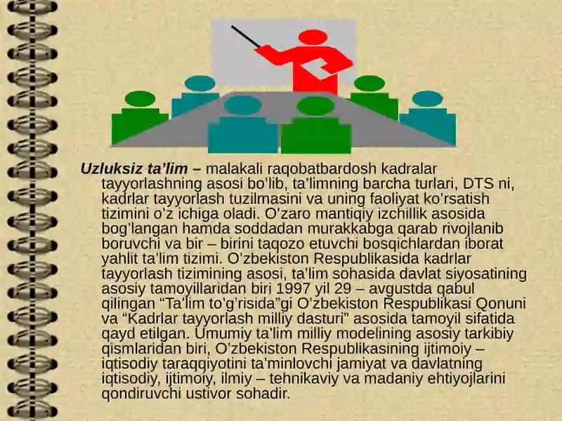 Uzluksiz ta'lim tizimi 4