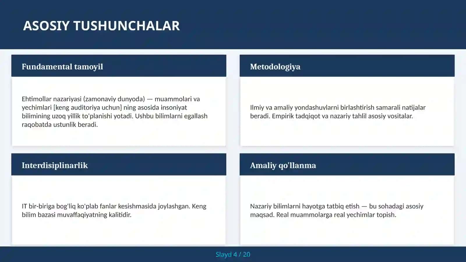Ehtimollar nazariyasi (zamonaviy dunyoda) — muammolari va yechimlari [keng auditoriya uchun] 4