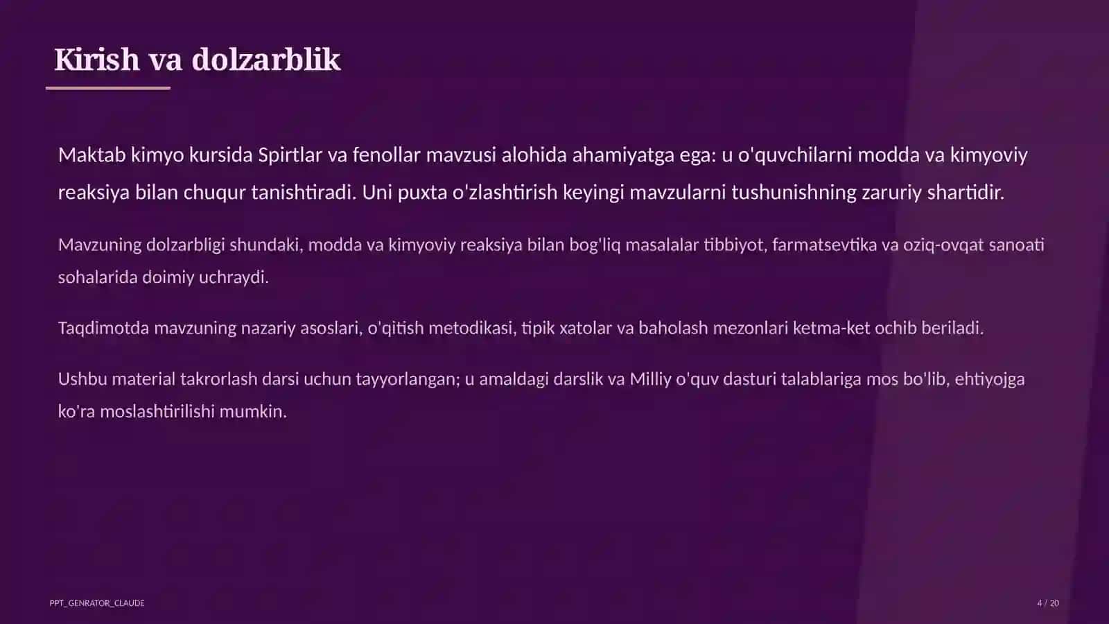Spirtlar va fenollar (10-sinf) 4