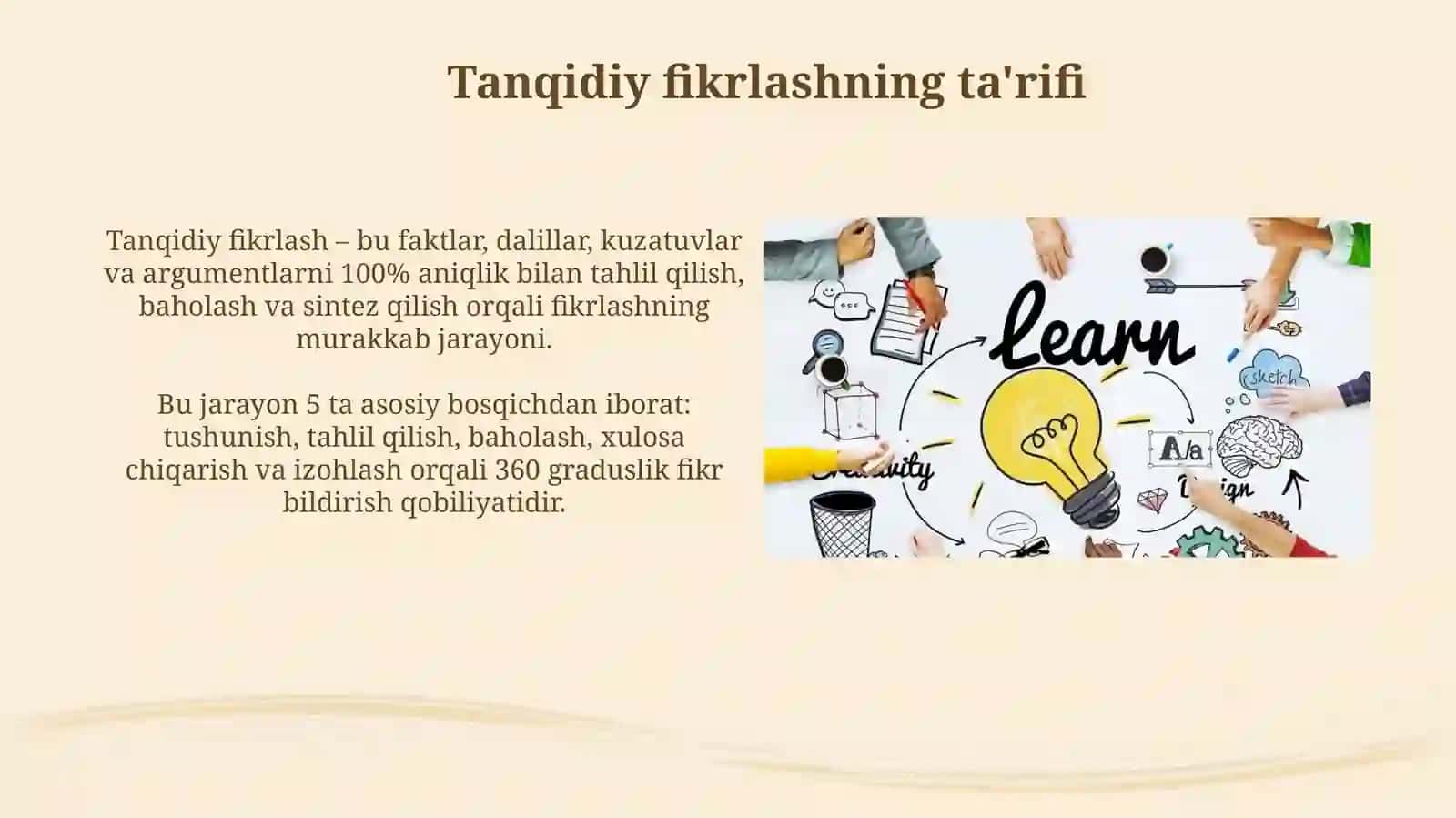 Tanqidiy fikrlashni rivojlantirish usullari 4