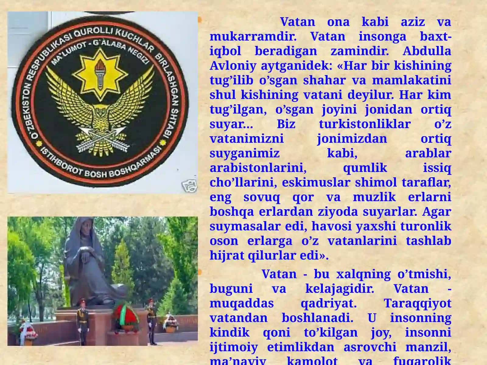 Vatanparvarlikning asosiy jixatlari 4