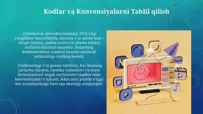 Media Kodlari va Konvensiyalari 4