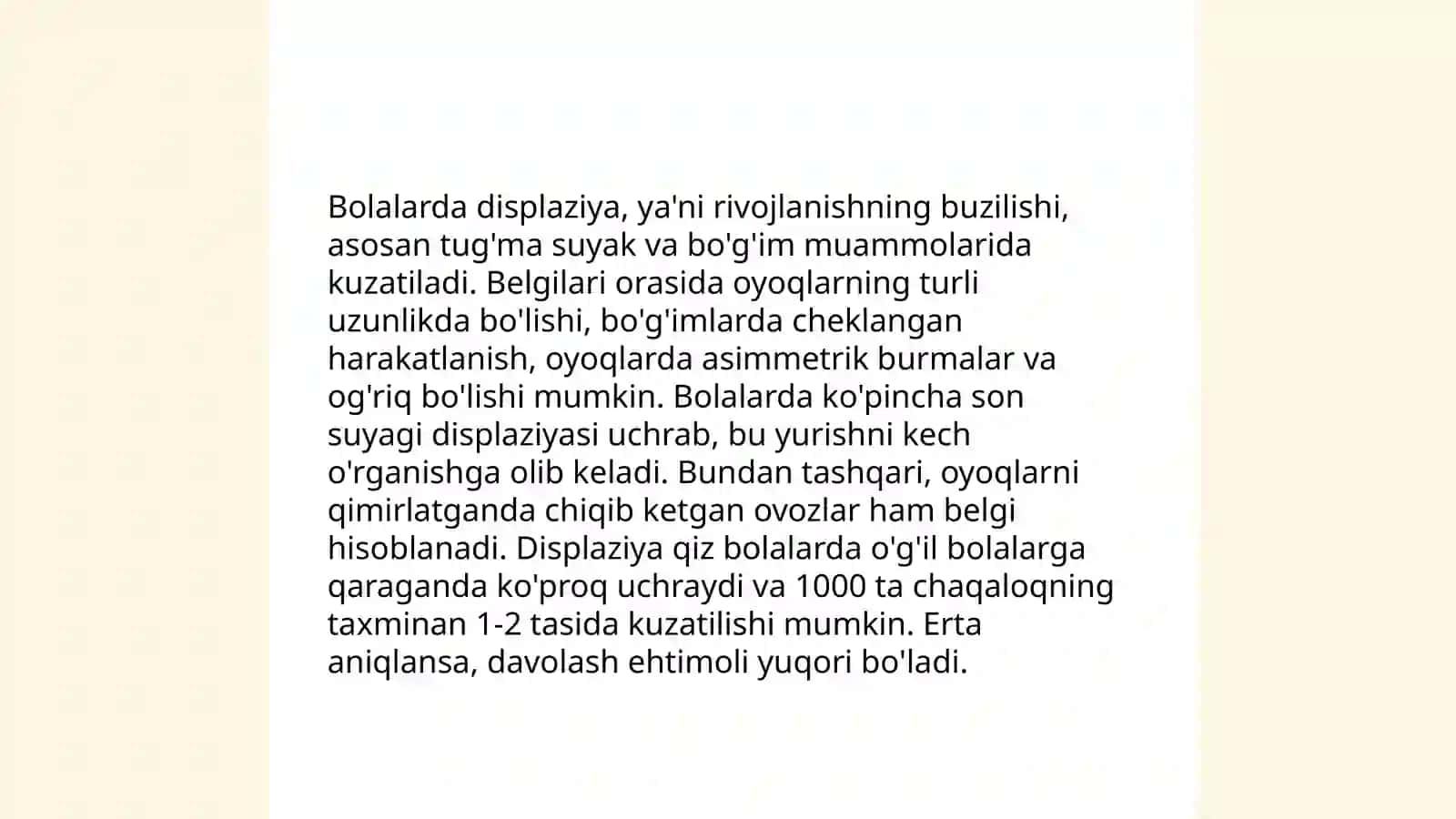 Bolalarda chanoq-son bo'g'imi displaziyasi 4