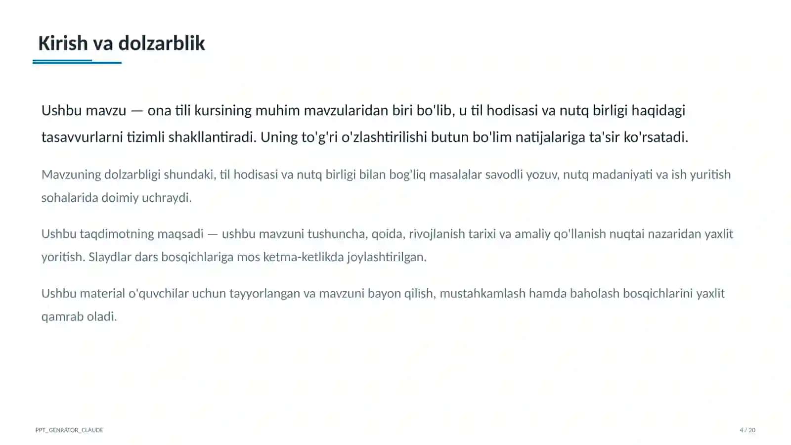 Fe'lning vazifadosh shakllari: ravishdosh va sifatdosh (7-sinf) 4