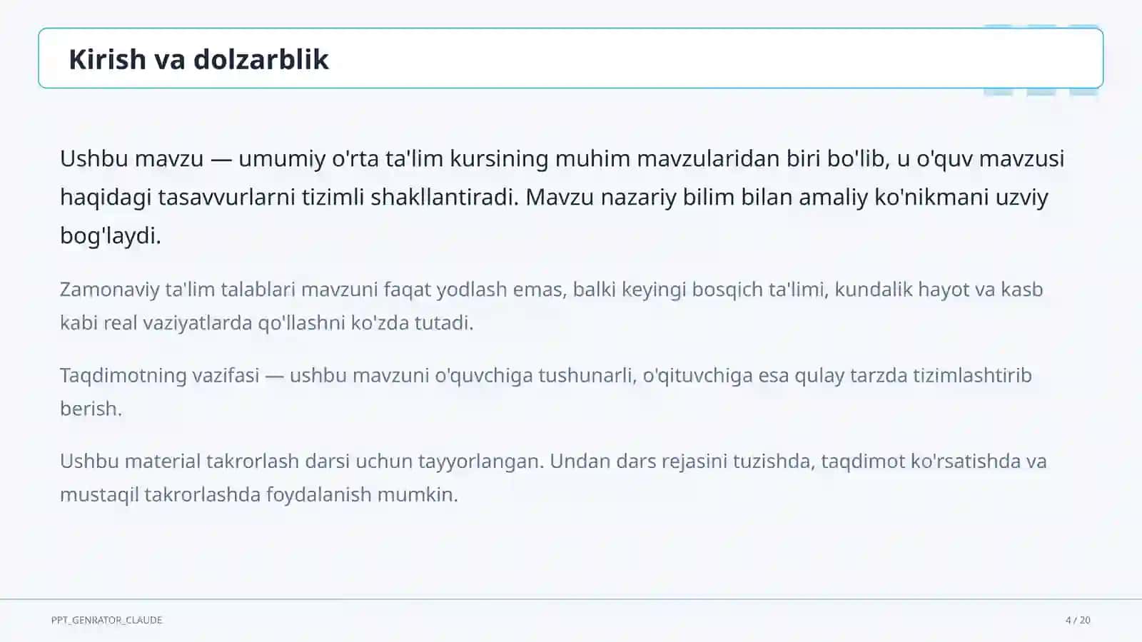 Dolzarb mavzular 4