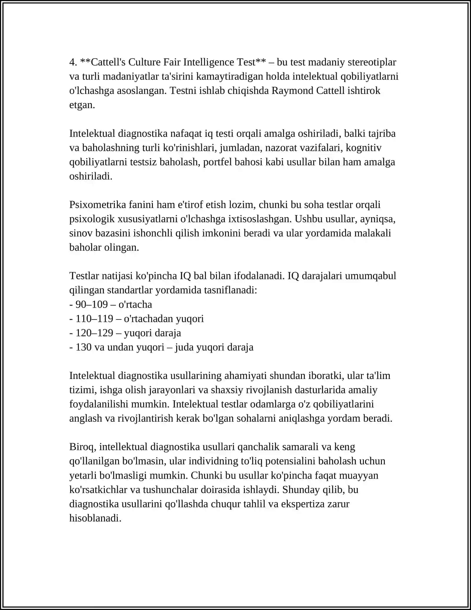 INTELEKTUAL DIAGNOSTIKASI J.PIAJENING INTEKEKT OPERATSIONAL TALIMOTI1 4