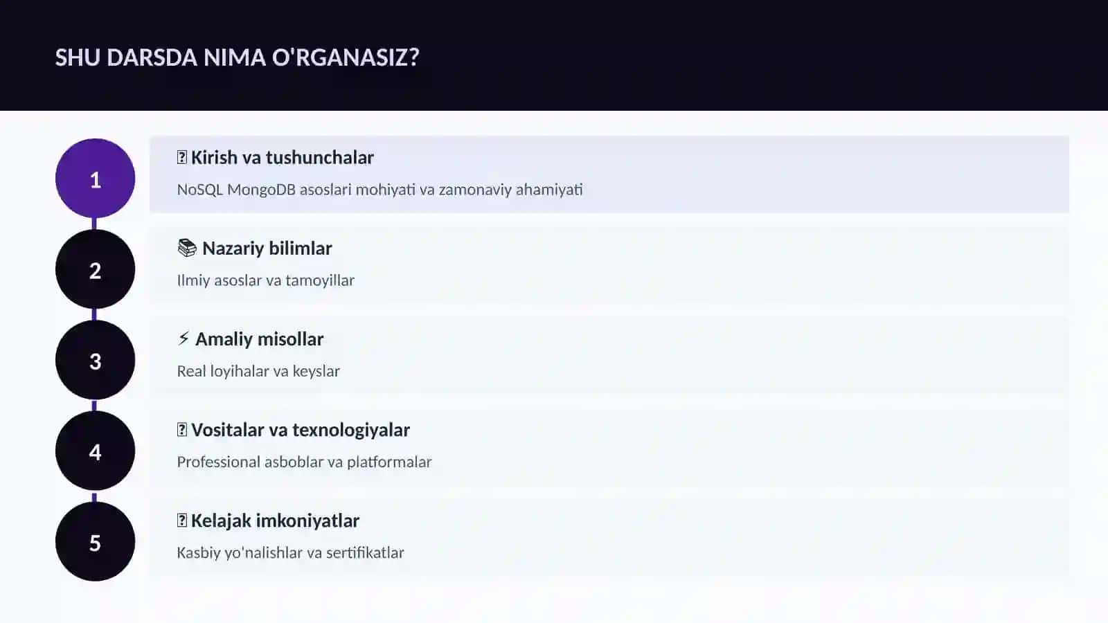 NoSQL MongoDB asoslari 4