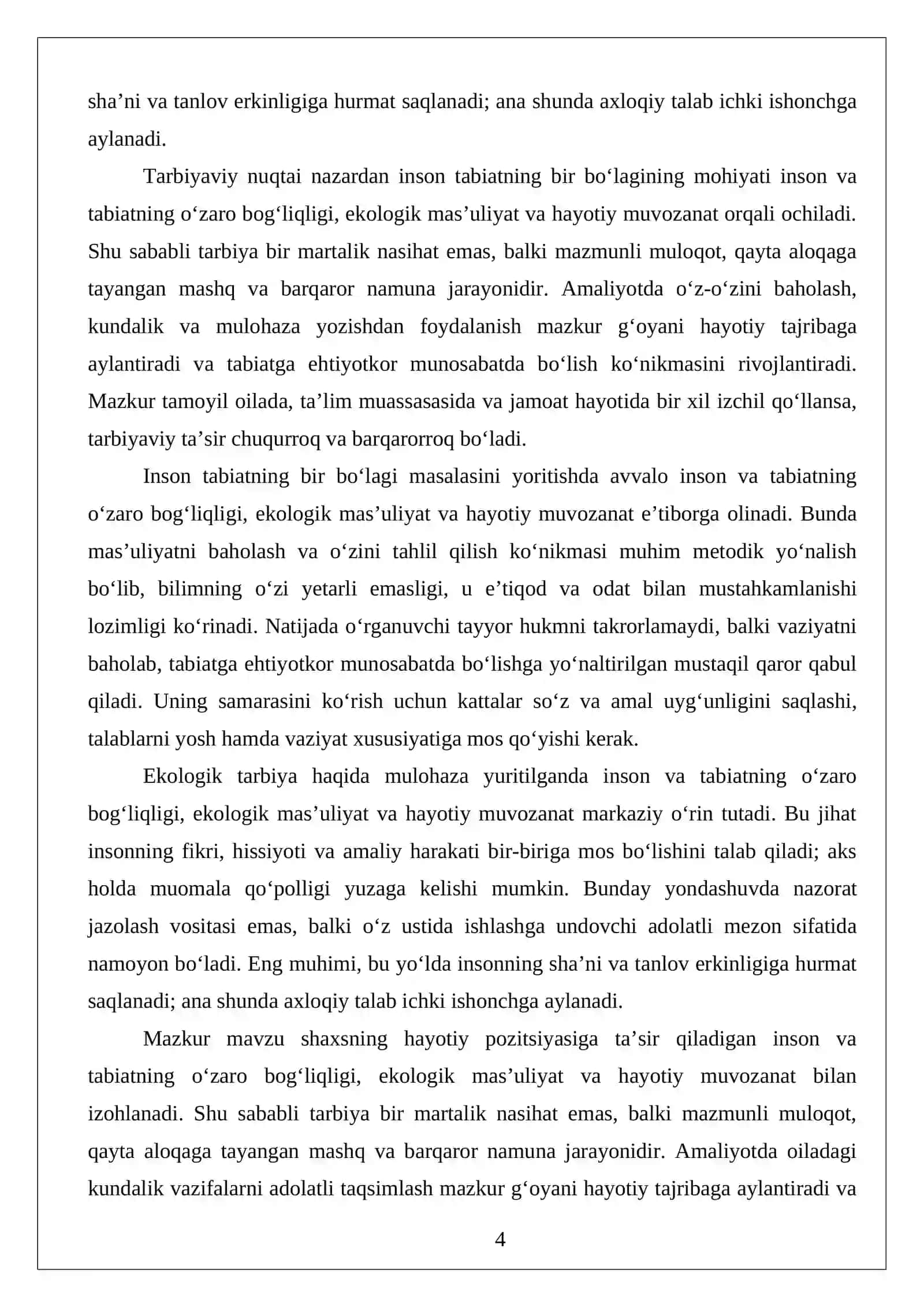 Inson tabiatning bir bo‘lagi 4