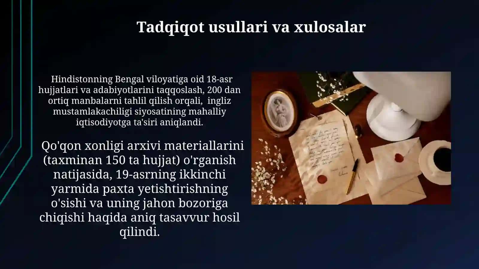 Kolonial davr tarixiga oid rasmiy hujjatlar va ushbu davr tug'risidagi adabiyotlar 4