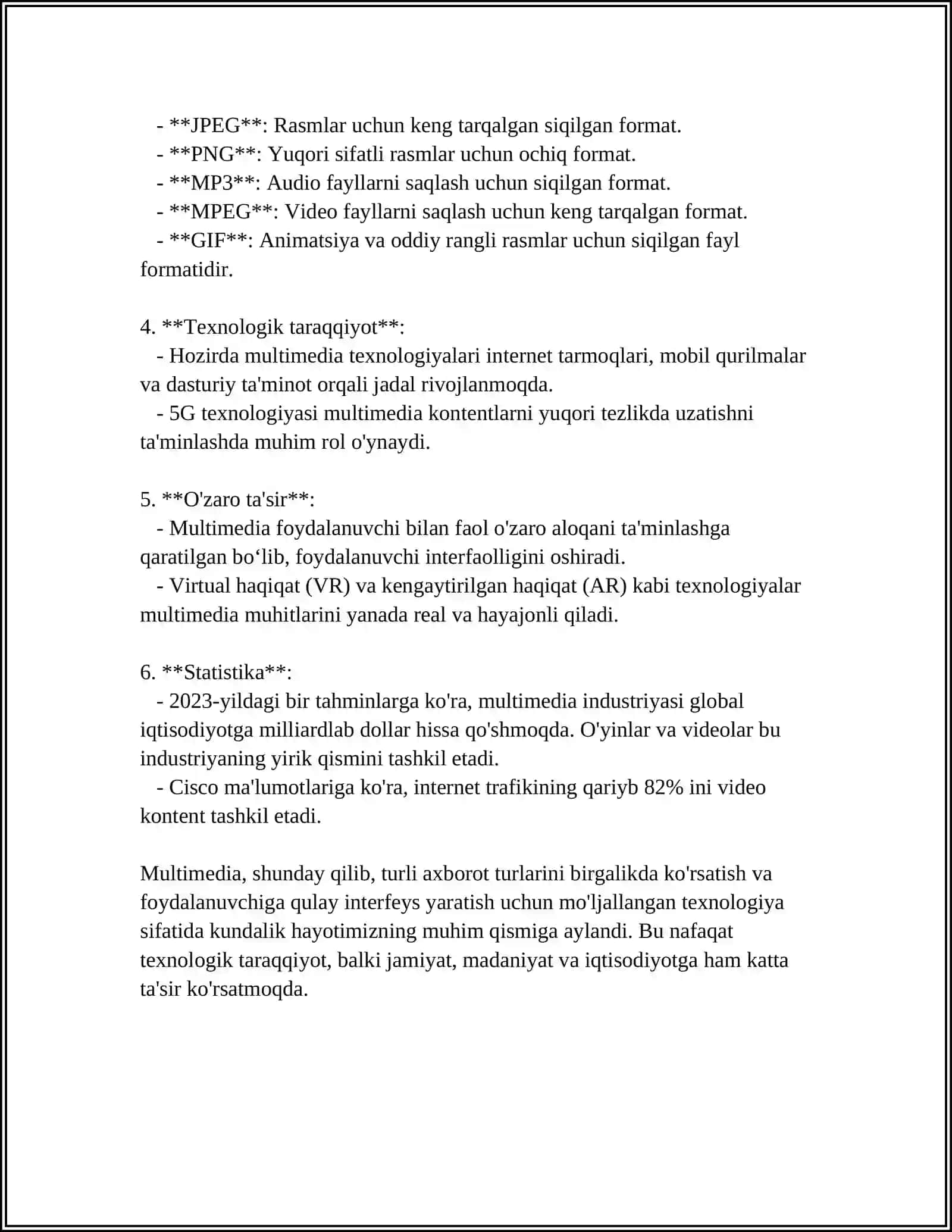 MULTIMEDIA VA UNI ZAMONAVIY QO'LLAB-QUVVATLASH. POWER POINT DASTURINING ASOSIY ELEMENTLARI. TAQDIMOT BOSHQARISH. ANIMATSIYA EFFEKTLARI 4
