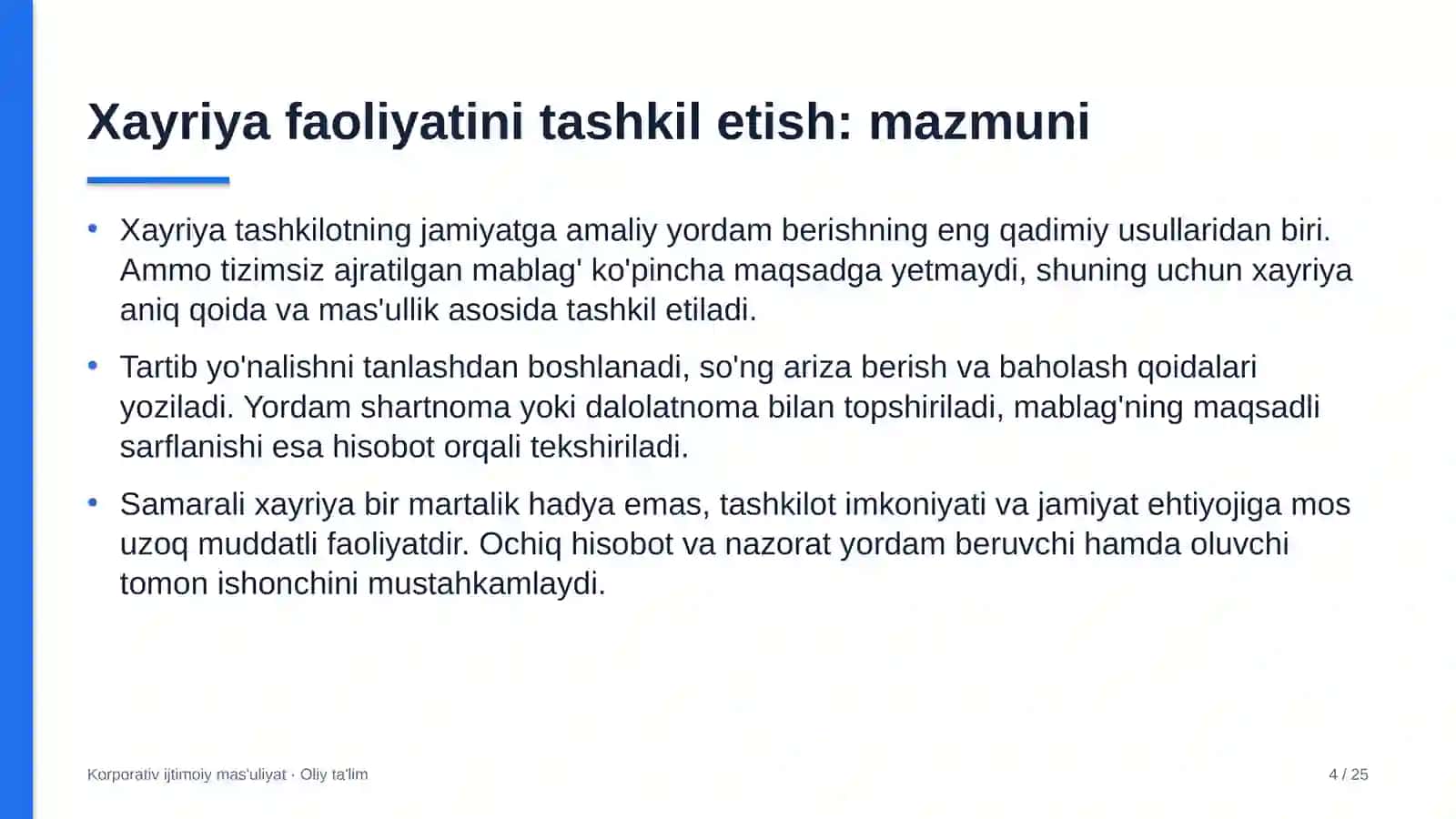 mebel salonlarida xayriya faoliyatini tashkil etish 6659 4