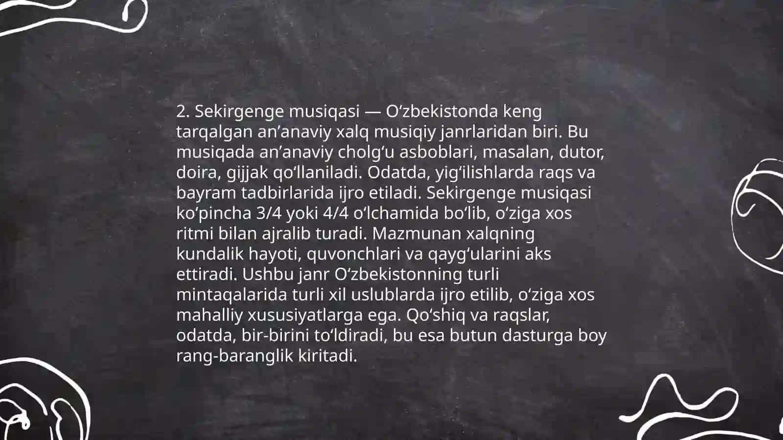 Sekirgenge raqs san'ati 4