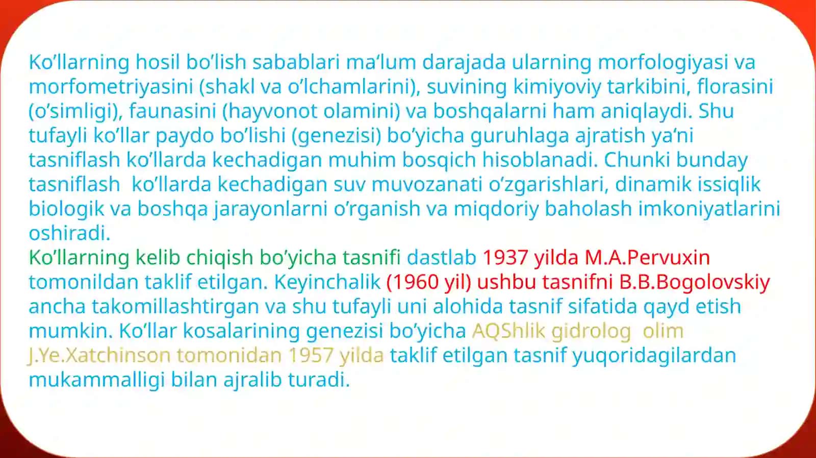 Namangan Davlat Universiteti Tabiiy Fanlar fakulteti Geografiya yo’nalishi Talabasi 4