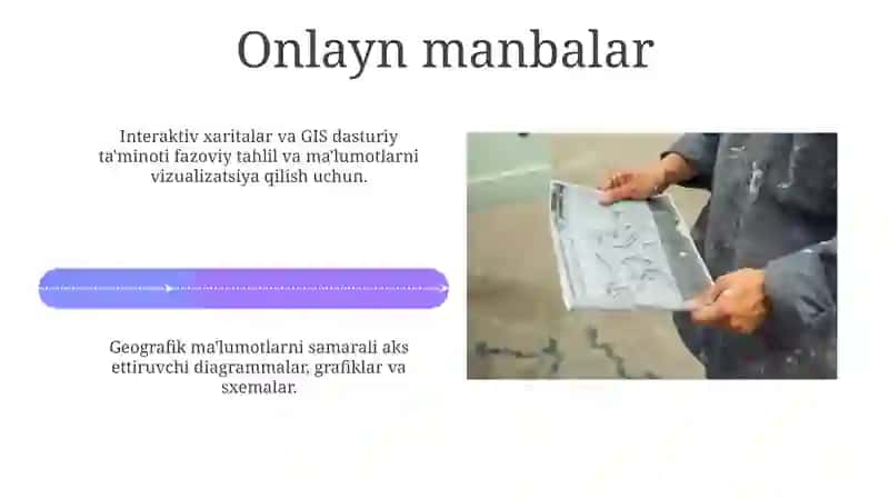 Geografiyani oʻqitishda foydalaniladigan koʻrgazmali qurollarning turlari 4