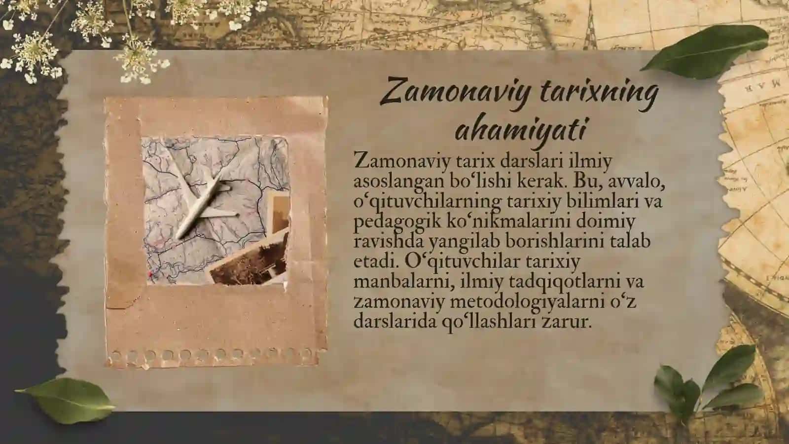 Zamonaviy tarix darslari uchun ilmiy-metodik va didaktik talablar 4