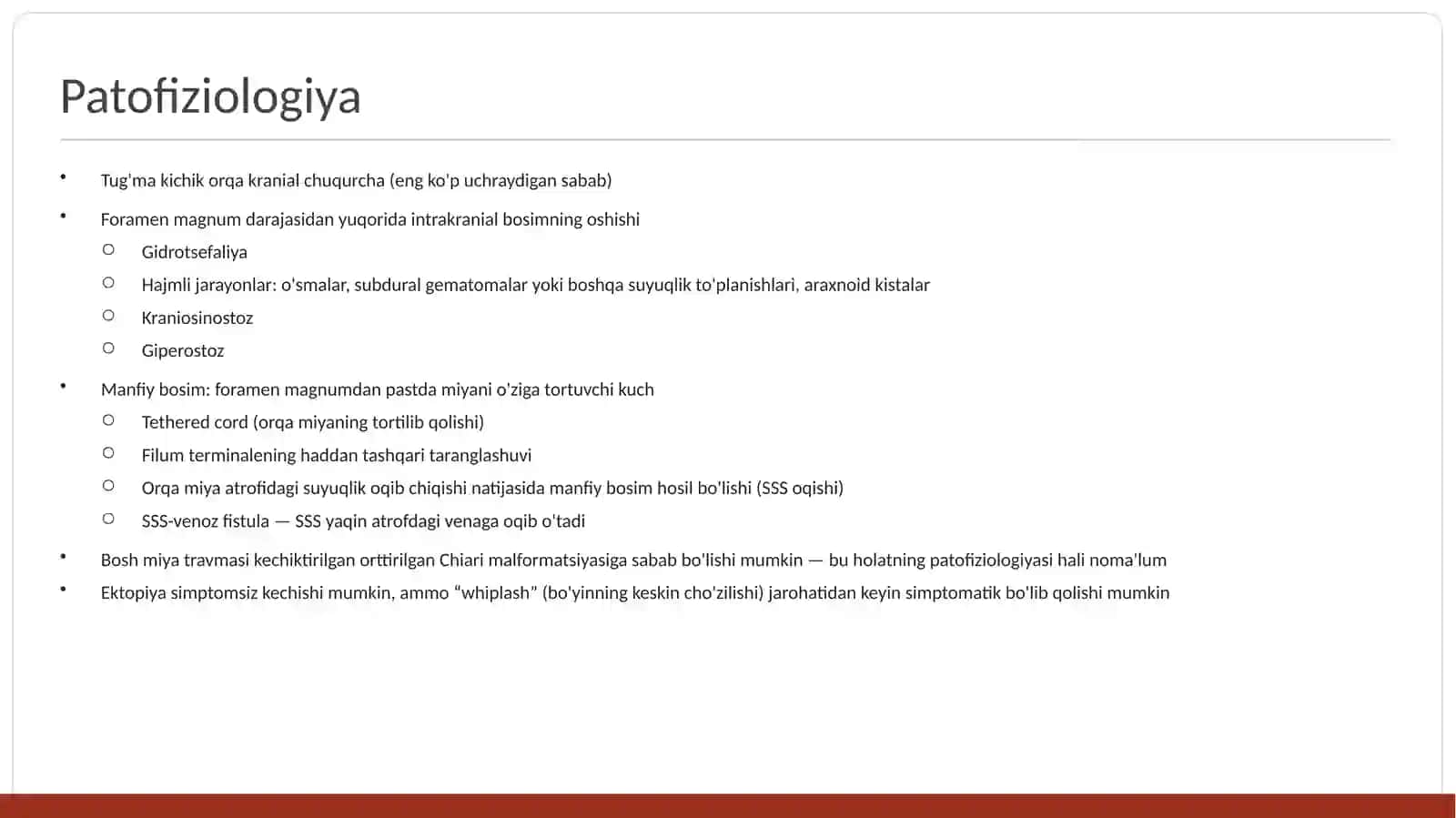 Chiari Malformatsiyalari// kiari anomaliyalri// kiari malformatsiyasi 4